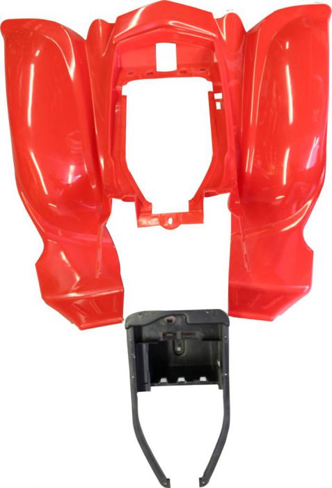 Plastic Set - 50cc to 250cc ATV, Red, Racing Style - 70A7140RD - PBC463F1