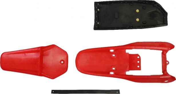Plastic Set - 80cc, Dirt Bike, Red, Yamaha, PW80 Profile, 2pc - 70D7135RD - PBC474F1