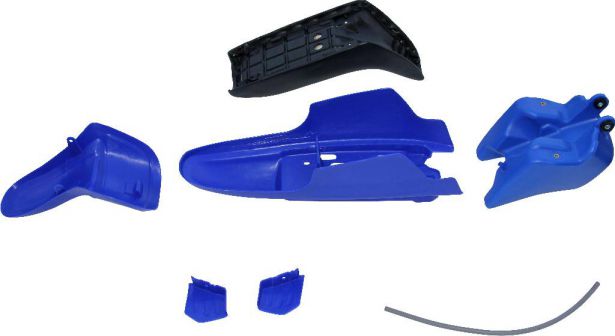 Plastic Set - PW50, Yamaha, Blue (7 pcs) - 70D7125BU - PBC510F1