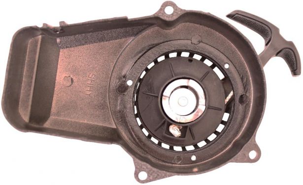 Pull Start - 3 Bolt, Metal, Aluminum, Yimatzu Brand, Black, Powder Coat - 30P3700BK - PBC1817F1