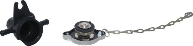 Radiator Cap and Spout Assembly - XY500UE, XY600UE, Chironex - 20A4500 - PBC3057F1