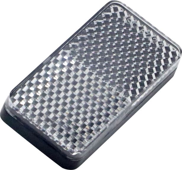 Reflector - Front Reflector, White, SHOK Scooters Graviton - 70S8080 - PBC754EF1