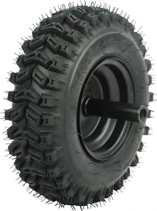Rim and Tire Set - 13 x 4.1 - 6, Directional, Locking Pin Style, Snowblower, Garden Machine, Universal Wheel Assembly, Left Side - 40L1348-L - PBC3907EF1