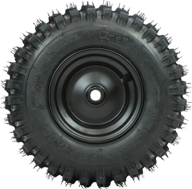 Rim and Tire Set - 13 x 4.1 - 6, Directional, Locking Pin Style, Snowblower, Garden Machine, Universal Wheel Assembly, Left Side - 40L1348-L - PBC3907EF1