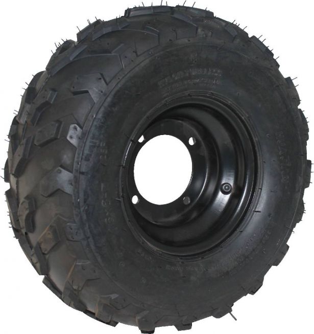 Rim_and_Tire_Set_ _16x8 7_Tire_Black_Rim_ATV_3