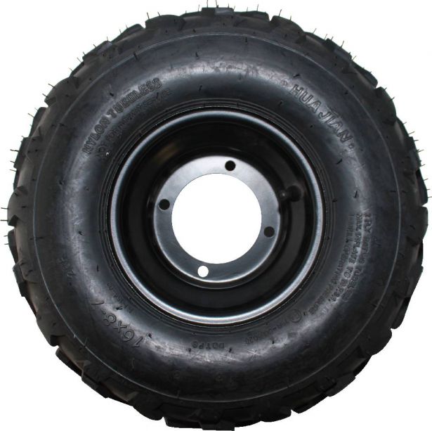 Rim_and_Tire_Set_ _16x8 7_Tire_Black_Rim_ATV_4