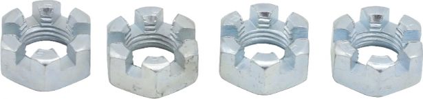 Slotted Nut - Castle Nut - ( Wheel Nut, Lug Nut ) 12-1.25 (4pcs) - HWN4212 - PBC2892F1