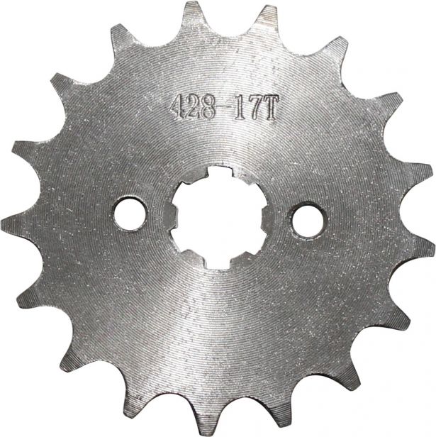 Sprocket - Front, 17 Tooth, 428 Chain, 17mm Hole - 20A1630F1