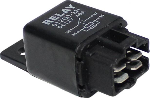 Starter Relay - Power Relay, 12V 40A, 50cc to 250cc - 10A2529 - PBC2296F1