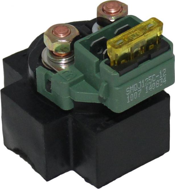 Starter Relay - Starter Solenoid, Fuse Based with 2 Fuses, CF Moto, Chironex, Xinyang - 10A2525 - PBC2350F1
