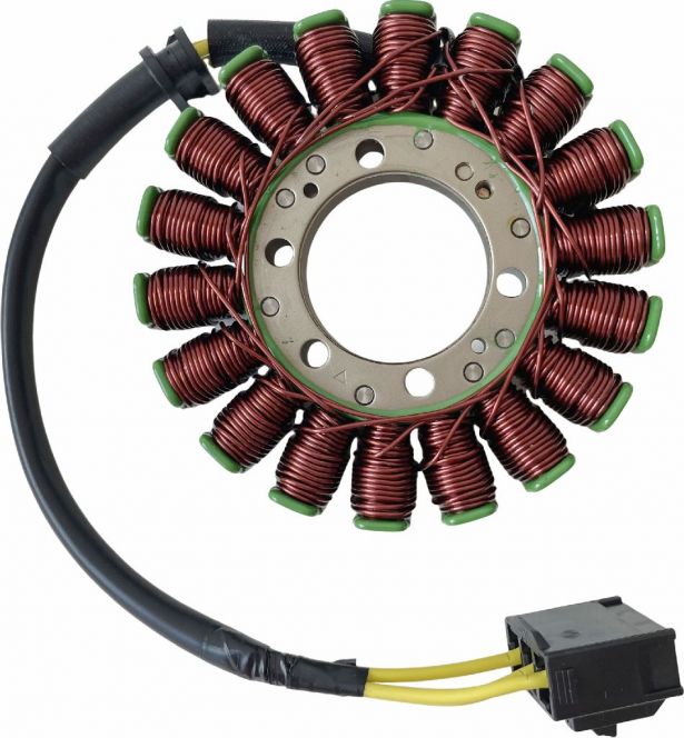 Stator - Magneto Coil Assembly, Honda CBR1000RR 2004-2007, 31100-MEL-305, 31120-MEL-D21 - 30A9402 - PBC1704EF1