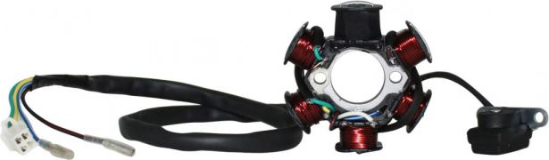 Stator - Magneto Coil, C100-6, 5 Wire - 30A9307 - PBC2384F1