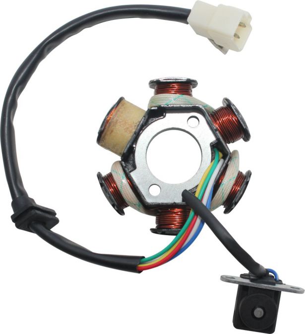 Stator - Magneto Coil, C100-6, 5 Wire - 30A9307 - PBC2384F1