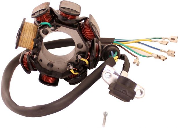 Stator - Magneto Coil, WY8, 6 Wire - 30A9315 - PBC2219F1