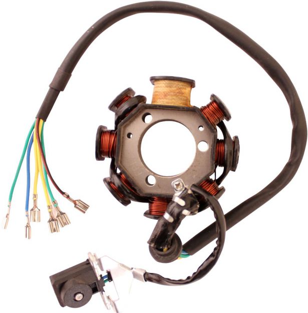 Stator - Magneto Coil, WY8, 6 Wire - 30A9315 - PBC2219F1