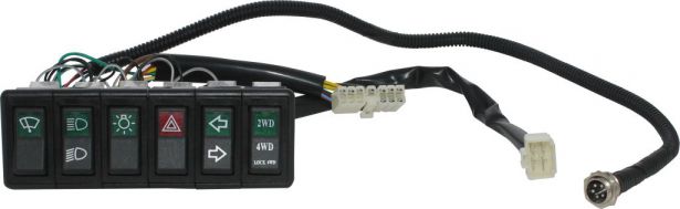 Switch Panel - Combined Switch Assembly, XY500UE, XY600UE - 10A7200 - PBC2067F1