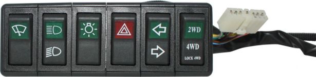 Switch Panel - Combined Switch Assembly, XY500UE, XY600UE - 10A7200 - PBC2067F1