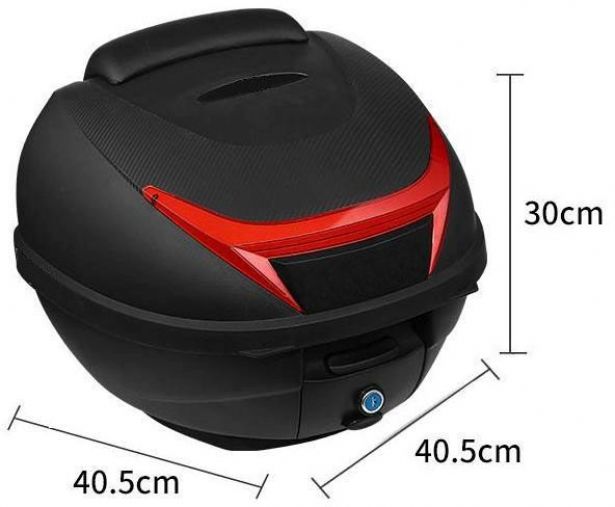 Tail_Storage_Box_ _34L_Black_Rounded_Motorcycle__Scooter_Trunk_PHX_Gen2_Quick_Release_Backrest_5