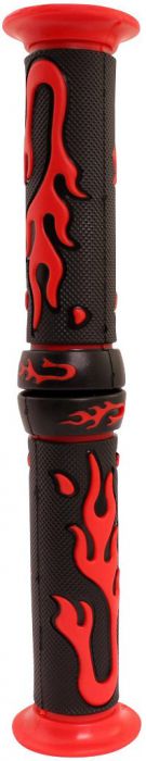 Throttle Grips - Flames, Red - 70D1830RD - PBC2708F1