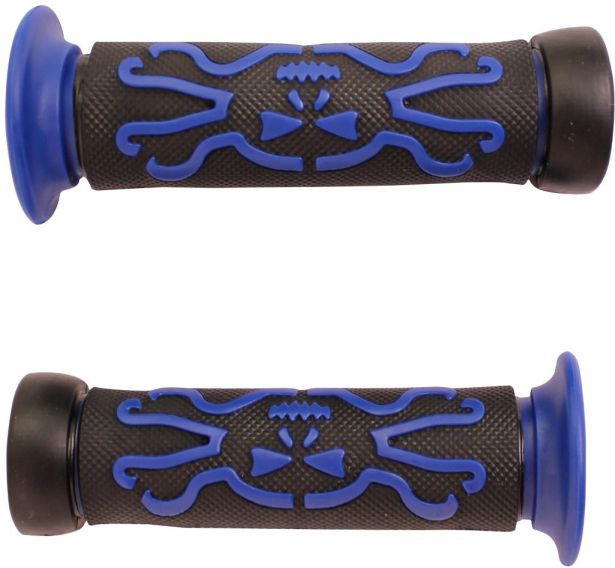 Throttle Grips - Skulls, Blue - 70D1835BU - PBC2722F1