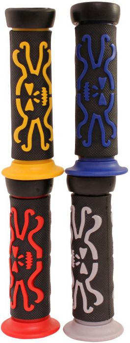 Throttle Grips - Skulls, Red - 70D1835RD - PBC2728F1