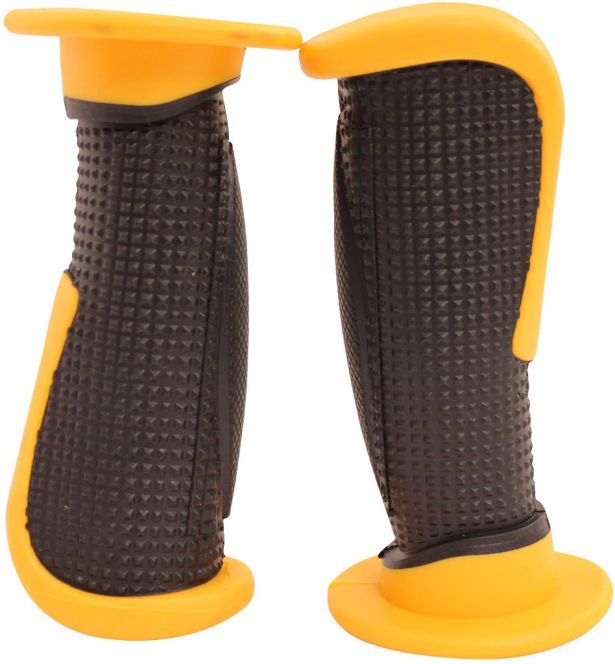 Throttle Grips - Tapered, Yellow - 70D1845YW - PBC2709F1