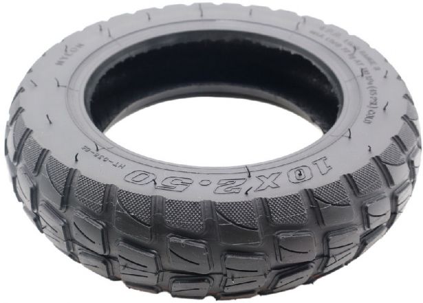 Tire - 10x2.5, 60/85-6 with Valve, Offroad / Winter / Snow, High Grip Tread - PBC40K1025F1