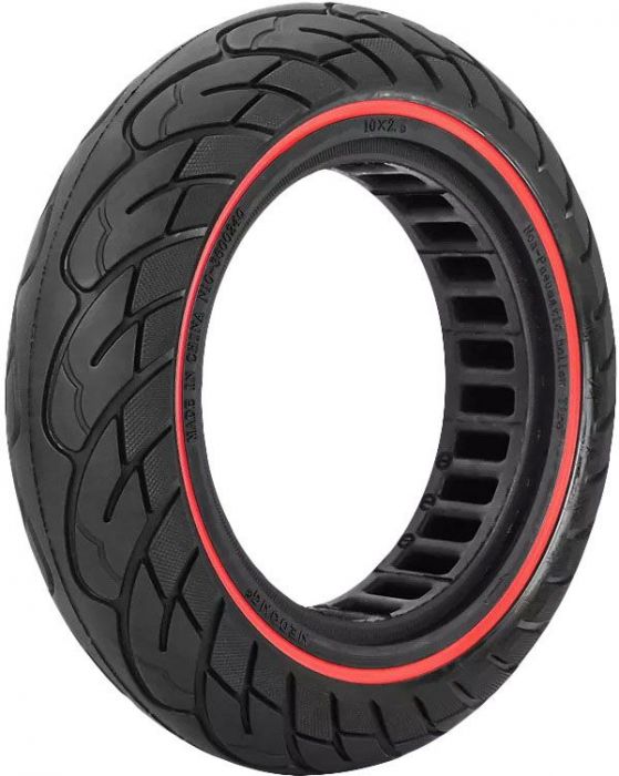 Tire - 10x2.5, Line Honeycomb, Solid, Rim Groove Width 34mm - PBC40K102F1