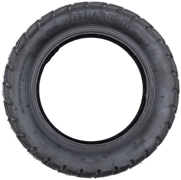 Tire - 10x3, 80/65-6 with Valve, Offroad / Winter / Snow, High Grip Tread - PBC40K1030F1