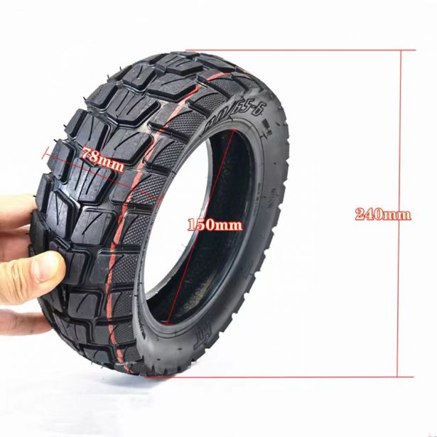 Tire - 10x3, 80/65-6 with Valve, Offroad / Winter / Snow, High Grip Tread - PBC40K1030F1