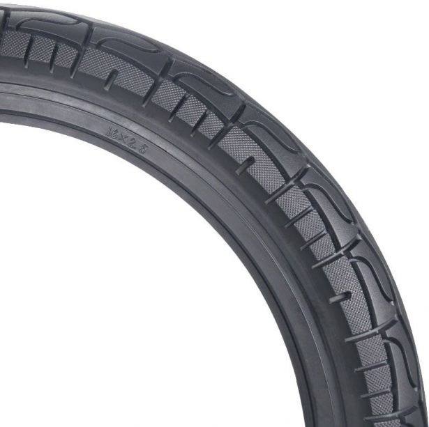 Tire - 16x2.5, Line Honeycomb, Solid, Rim Groove Width 38mm - PBC40K1625F1