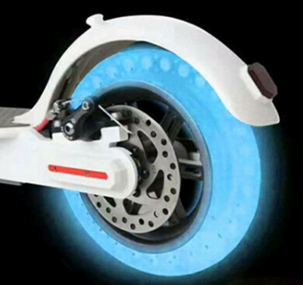 Tire - 8.5x2, Circular Honeycomb, Solid, Fluorescent Blue *GLOW IN THE DARK* - PBC40K082F1