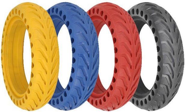 Tire - 8.5x2, Circular Honeycomb, Solid, Fluorescent Blue *GLOW IN THE DARK* - PBC40K082F1