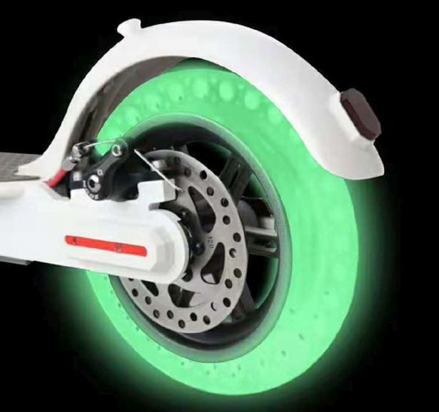 Tire - 8.5x2, Circular Honeycomb, Solid, Fluorescent Green *GLOW IN THE DARK* - PBC40K082F1