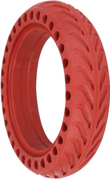 Tire - 8.5x2, Circular Honeycomb, Solid, Red - PBC40K082F1