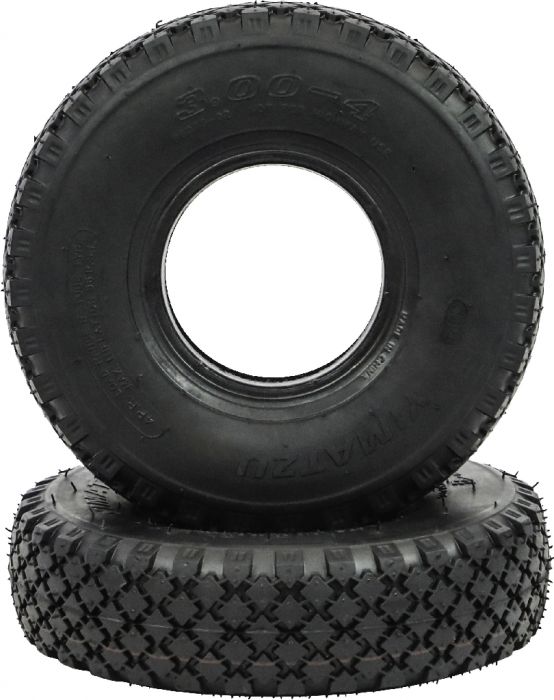 Tire - Yimatzu GridGrip, 3.00-4, 4 Ply, Tubed - 40S3004H-2 - PBC3958EF1