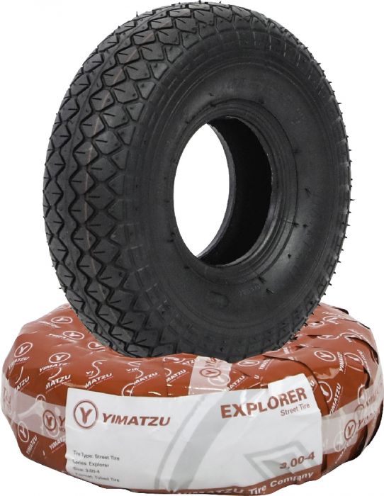 Tire - Yimatzu MobilePro, 3.00-4, 4 Ply, Tubed - 40S3004H-1 - PBC3932EF1