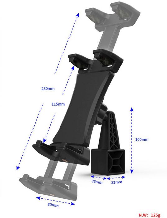Tripod_Mount_ _Phone__Tablet_Stand_Selfie_Stick_Upper_and_Lower_Support_Profile_Threaded_Mounts_5
