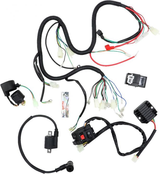 Universal Wiring Harness - 150cc to 250cc ATV, Go Kart, Dune Buggy - PBC10AF1