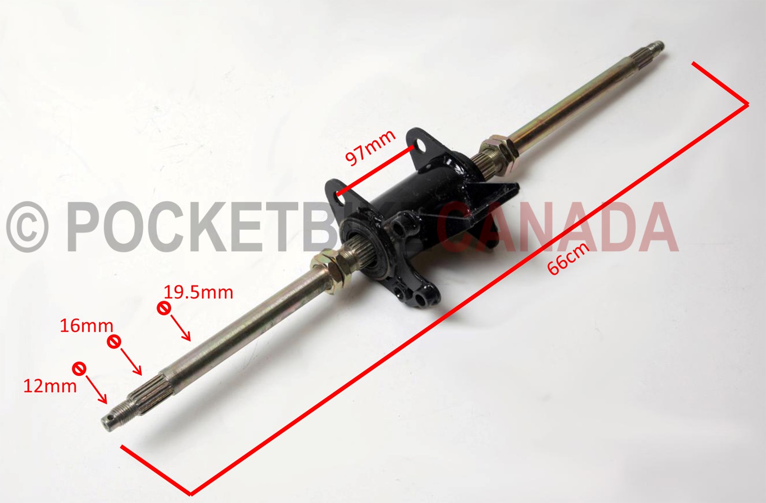 Full Catalog Rear Driveshaft Axle for 110cc, YL110/Mini Viper, ATV