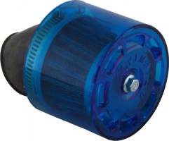 Air Filter - 35mm, Conical, Waterproof, Angled, Yimatzu Brand, Blue - 60A1352BU - PBC75F1
