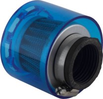 Air Filter - 35mm, Conical, Waterproof, Straight, Yimatzu Brand, Blue - 60A1350BU - PBC79F1