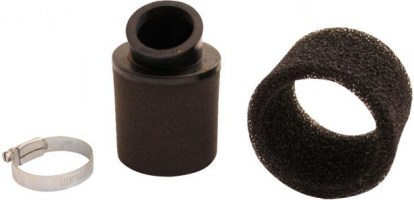 Air Filter - 38mm, Sponge, Angled, Yimatzu Brand, Black - 60A2380BK - PBC65F1