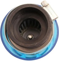 Air Filter - 38mm to 40mm, Conical, Waterproof, Straight, Yimatzu Brand, Blue - 60A1360BU - PBC78F1