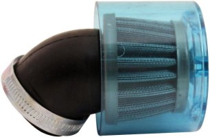 Air Filter - 41mm to 43mm, Conical, Waterproof, Angled, Yimatzu Brand, Blue - 60A1372BU - PBC89F1