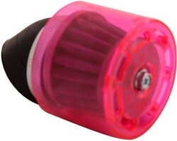 Air Filter - 41mm to 43mm, Conical, Waterproof, Angled, Yimatzu Brand, Red - 60A1372RD - PBC86F1