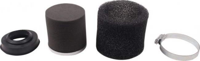 Air Filter - 41mm to 43mm, Sponge, Straight, Yimatzu Brand, Black - 60A2422BK - PBC85F1