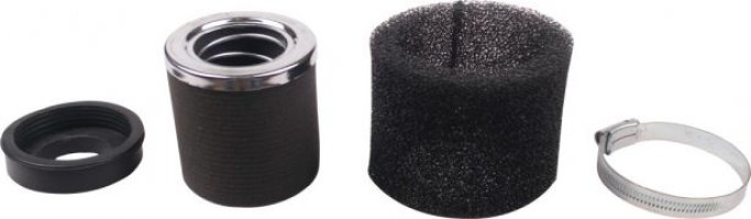 Air Filter - 41mm to 43mm, Sponge, Straight, Yimatzu Brand, Black - 60A2422BK - PBC85F1