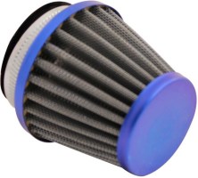 Air Filter - 44mm to 46mm, Conical, Medium Stack (60mm), 2 Stroke, Yimatzu Brand, Blue - 60P1180BU - PBC46F1