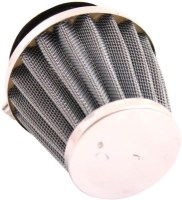 Air Filter - 44mm to 46mm, Conical, Medium Stack (60mm), 2 Stroke, Yimatzu Brand, Chrome - 60P1180CR - PBC42F1